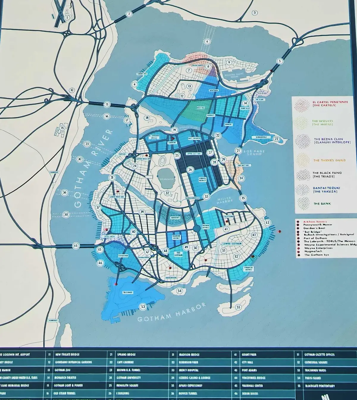 Gotham Map Batman Relaunch DC