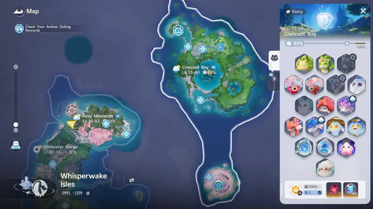 All Aniimo in Crescent Bay