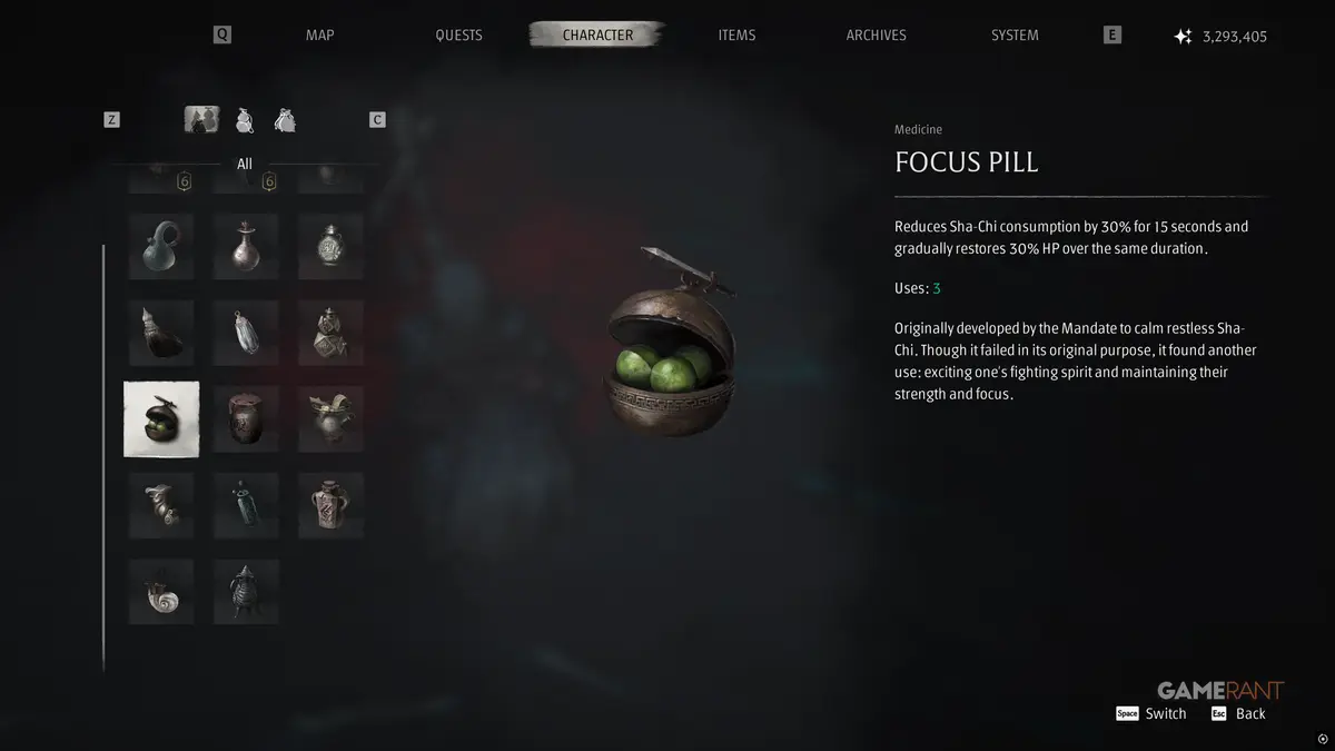 All Medicines in Phantom Blade Zero 2