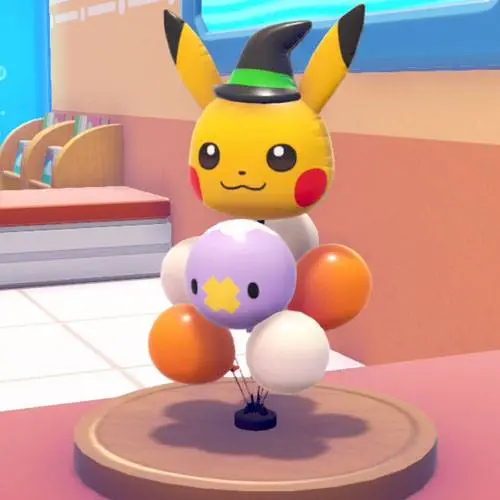 The fun balloons event item from Pokémon Pokopia