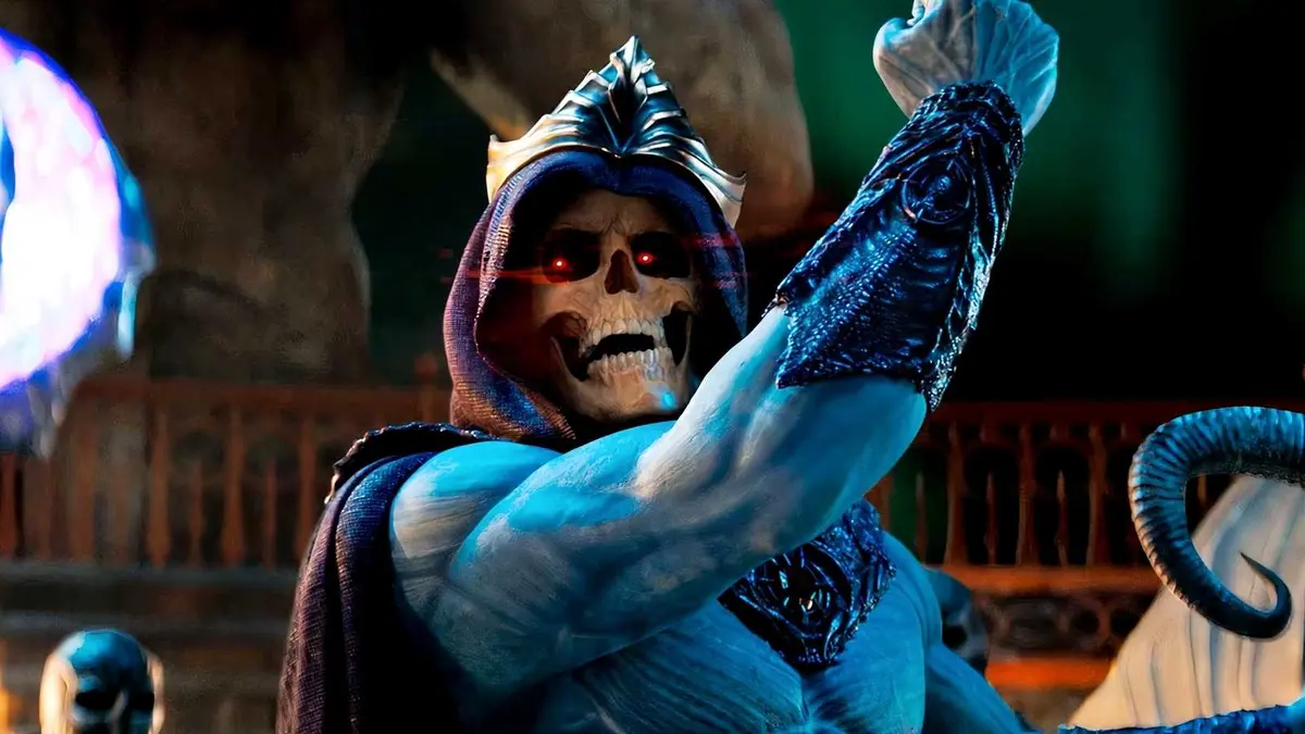 Skeletor fisting his arms in Masters of the Universe