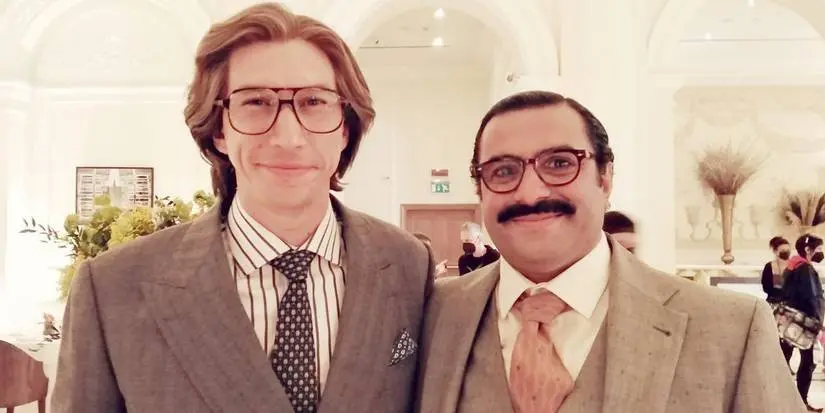 Miloud Mourad Benamara and Adam Driver in  House Of Gucci (2021)