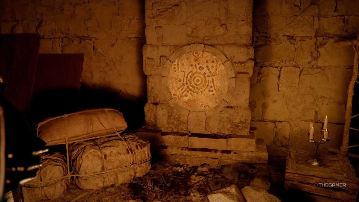 A player solving the Screaming Vault puzzle in Crimson Desert.