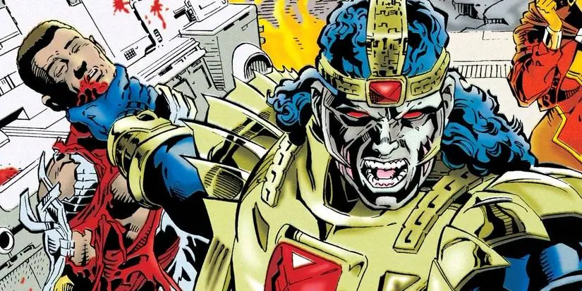 Grayven battles against the Darkstars in DC Comics