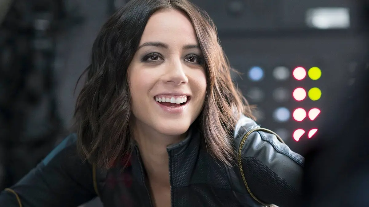 Chloe Bennet as Quake smiling in Agents of SHIELD.