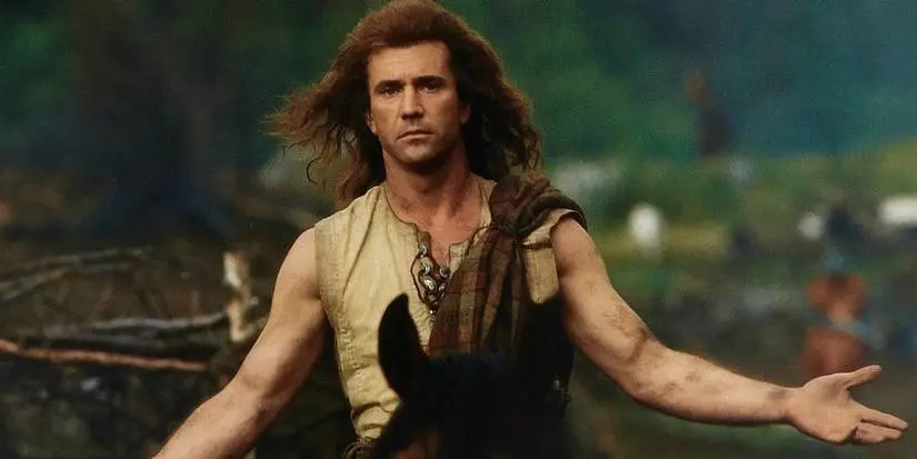 Mel Gibson as William Wallace in Braveheart