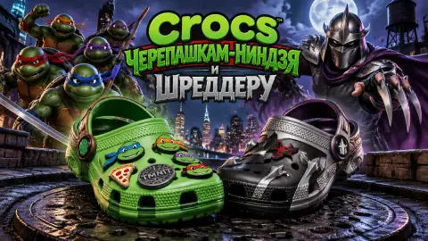 Crocs выпустили кроксы по «Черепашкам-ниндзя» и Шреддеру