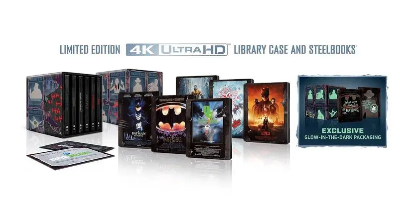 DC Villains 6-Film Limited Edition Steelbook Library Case