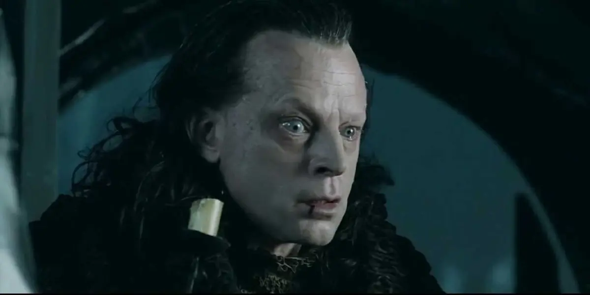 Grima Wormtongue crying in The Lord Of The Rings