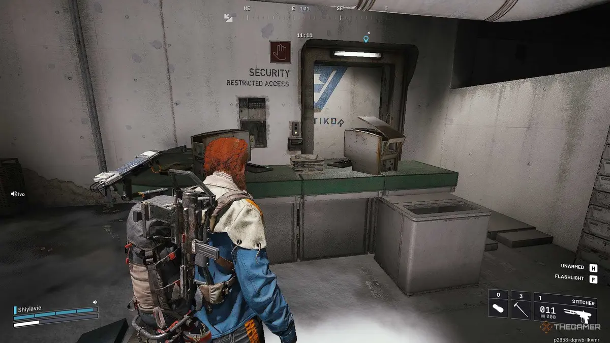 ARC Raiders facing the security office.