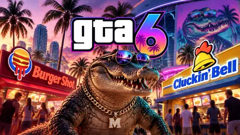 GTA 6: в Майами появились стенды Burger Shot и Cluckin' Bell