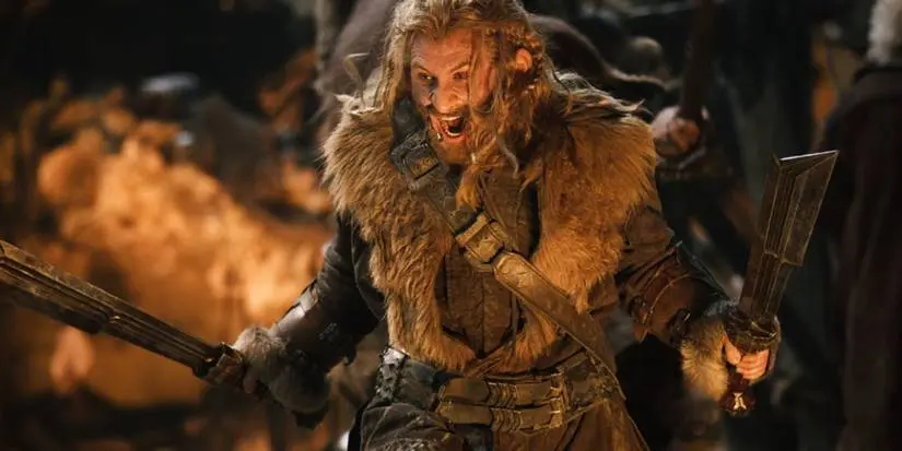 Fili preparing for battle in The Hobbit