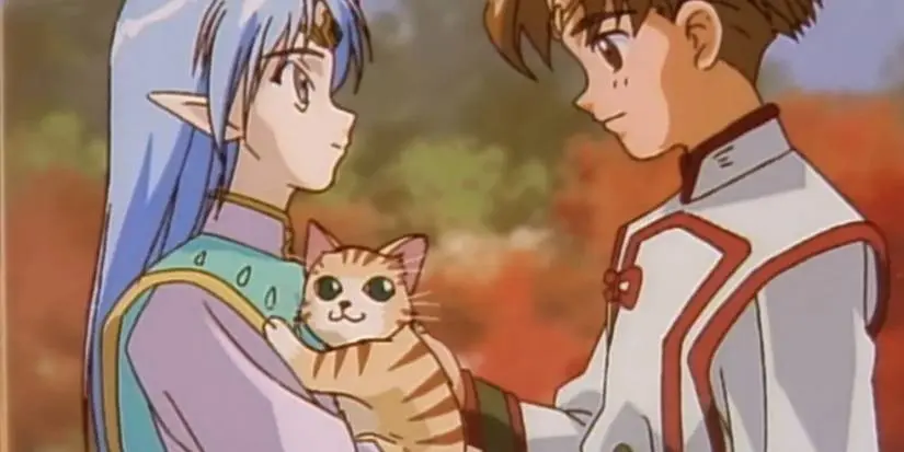 Lafiel and Jinto in Crest of the Stars anime