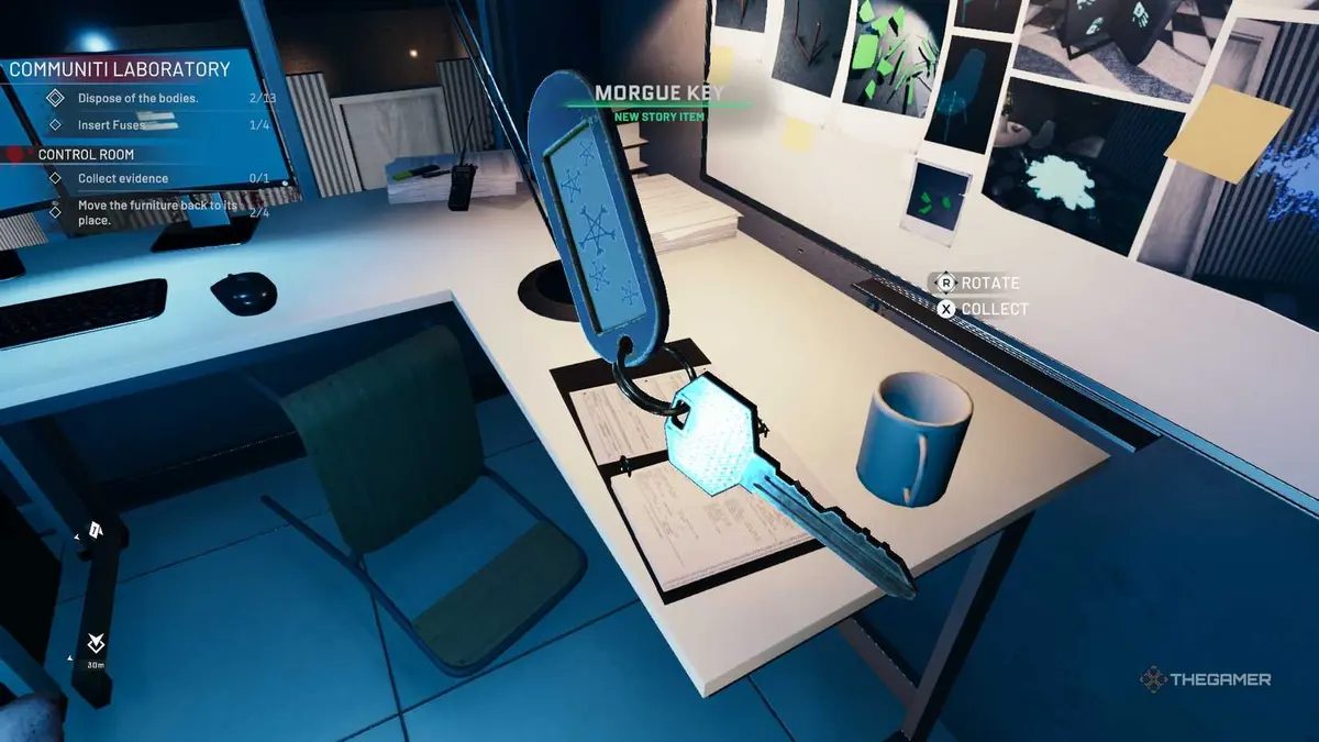 Crime Scene Cleaner morgue key.
