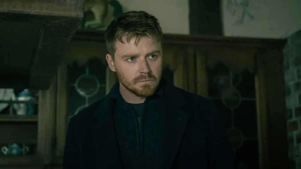 River Cartwright (Jack Lowden) looking concerned in Slow Horses.