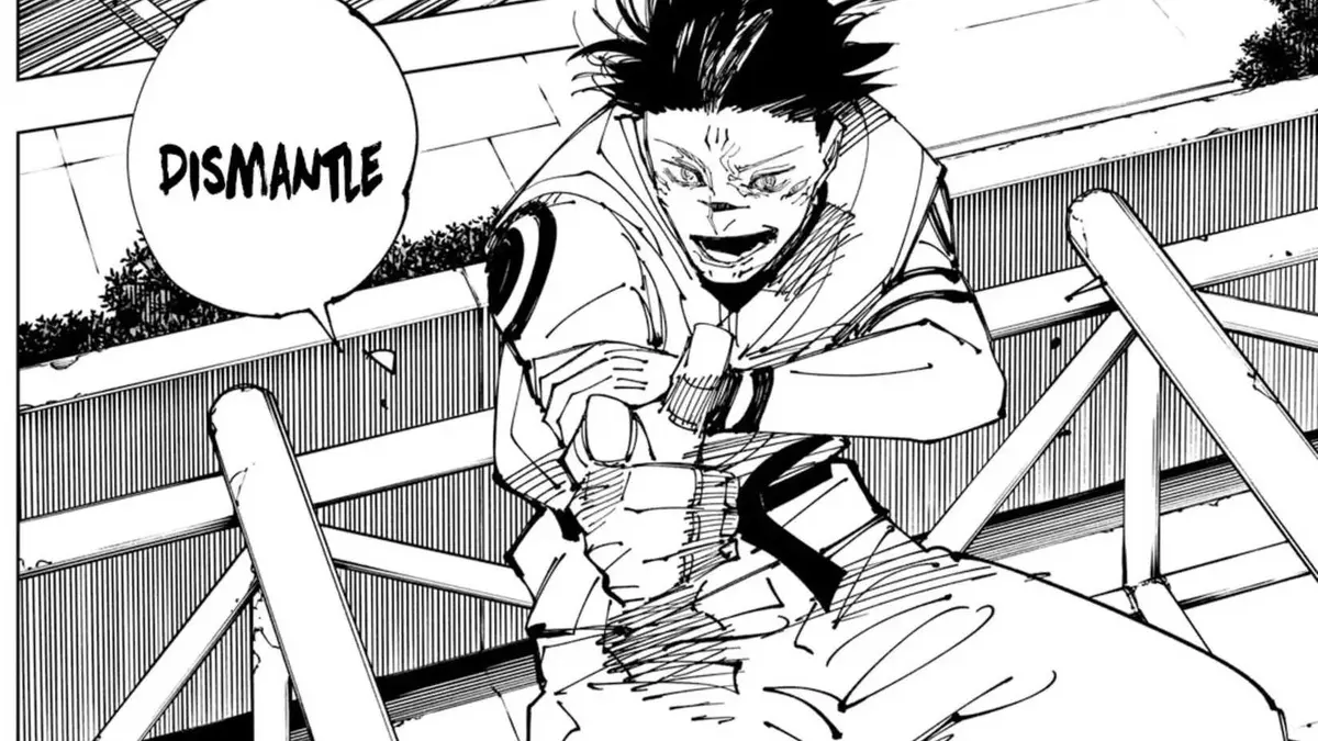 Sukuna uses dismantle in Jujutsu Kaisen