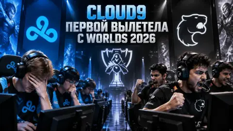 Cloud9 первой вылетела с Worlds 2026, проиграв FURIA 1:3