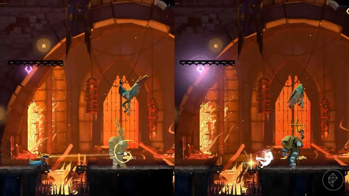 A Castlevania: Belmont's Curse montage showing the whip attack