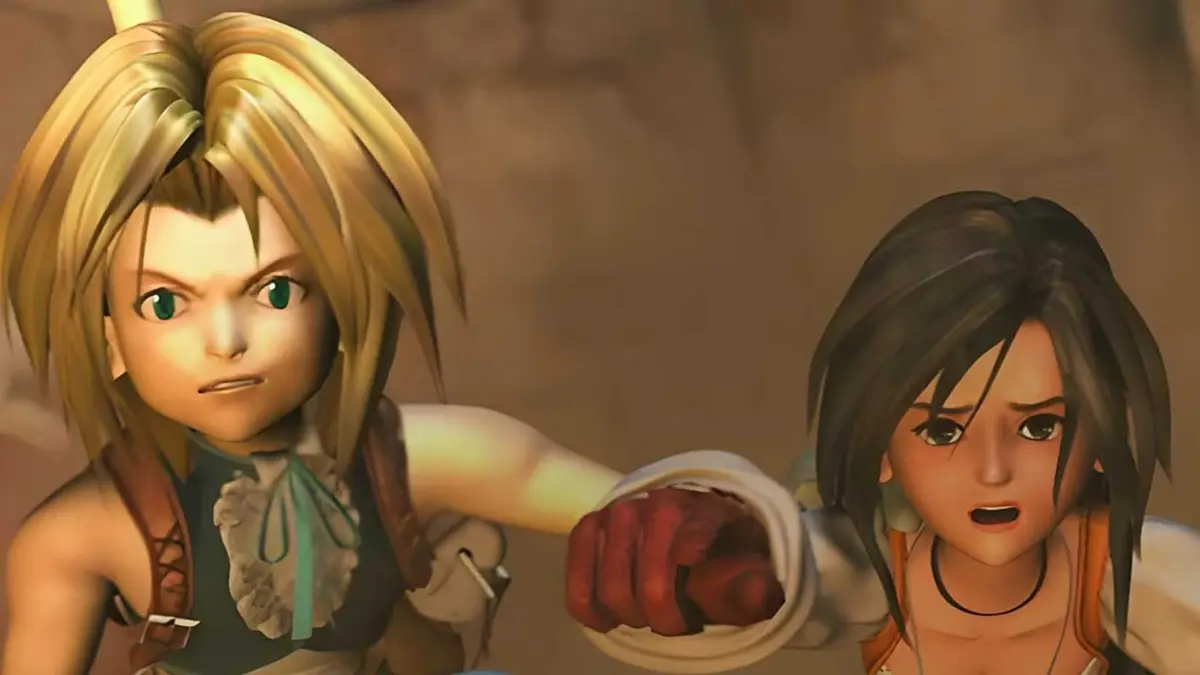 Zidane and Garnet in Final Fantasy 9