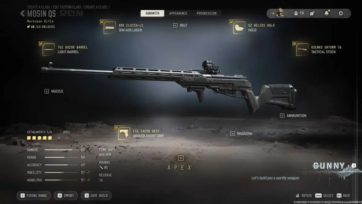 COD MW4 Mosin Quickscope build
