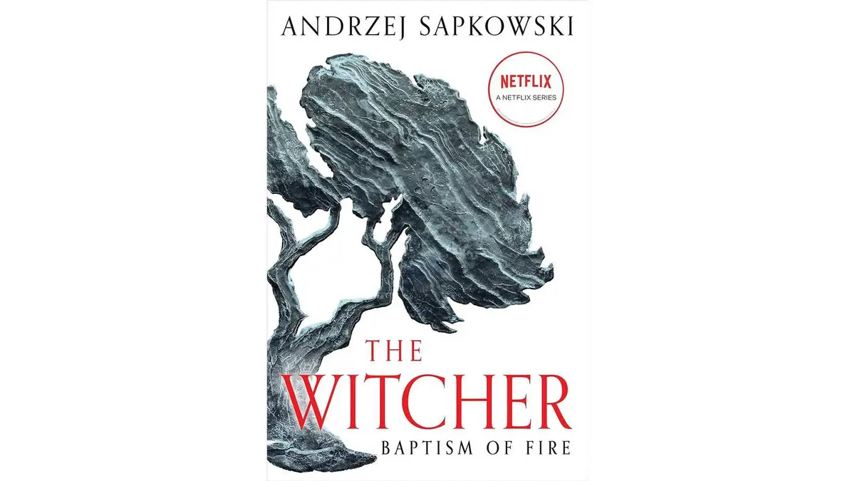 The cover art of The Witcher: Baptism of Fire