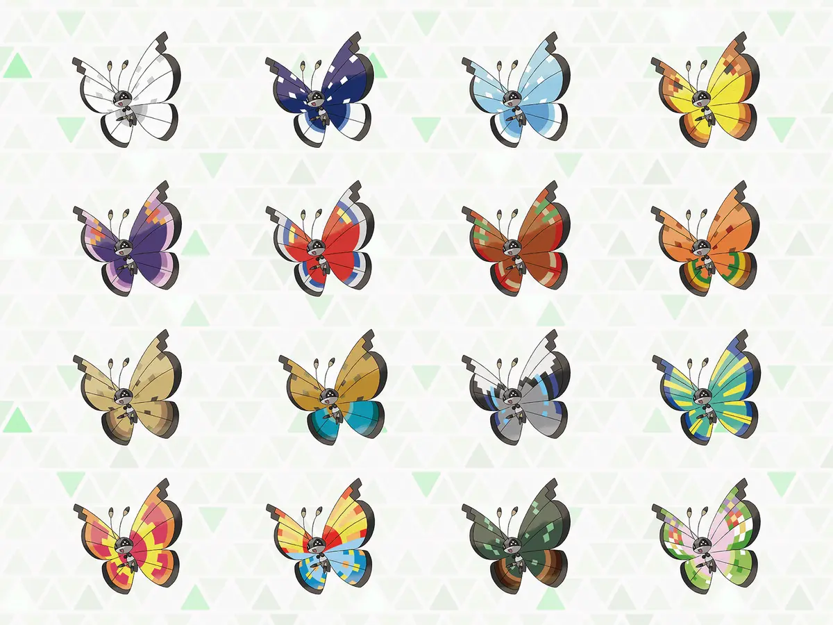 vivillon challenge variants pokemon legends z-a
