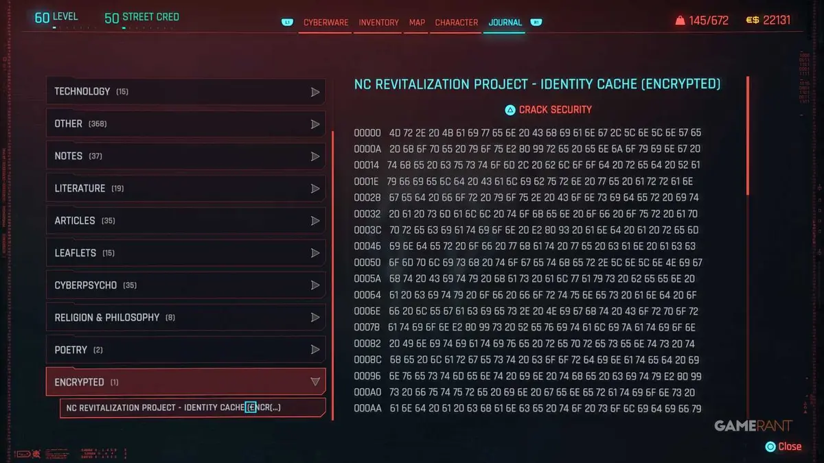 How to Decrypt the Tour Shard in Cyberpunk 2077