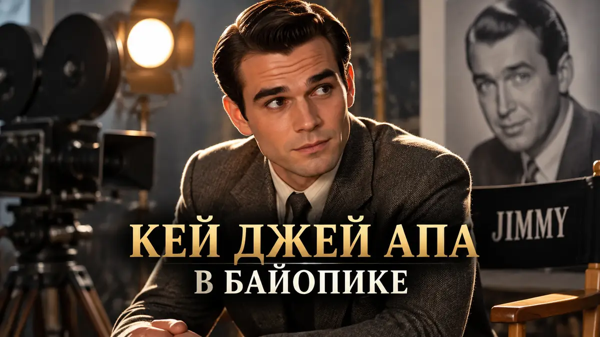 Актер Кей Джей Апа в образе Джеймса Стюарта на съемочной площадке фильма Jimmy