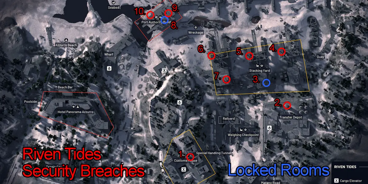 Riven Tides Updated Security Breach Locations