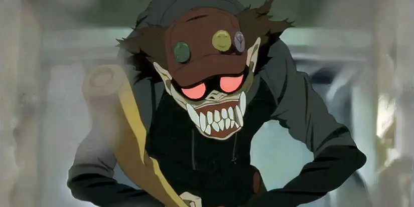 Lil' Slugger monster with baseball bat in Paranoia Agent.