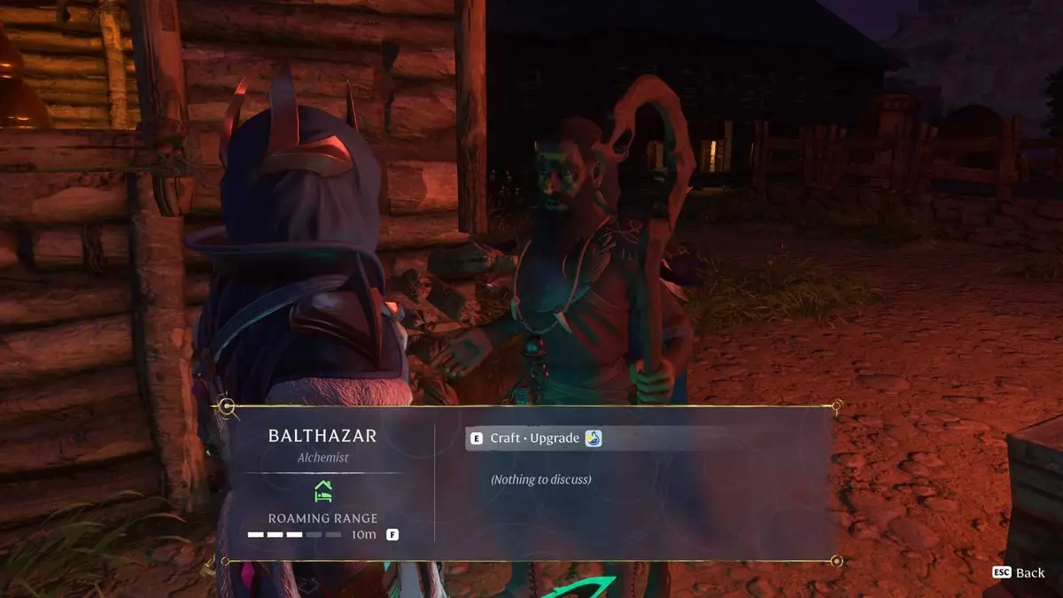 Enshrouded Speaking to the Alchemist