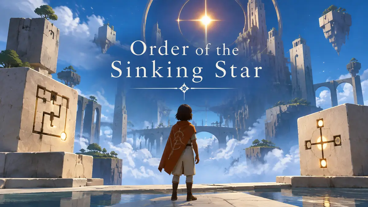 Геймплей головоломки Order of the Sinking Star от автора Джонатана Блоу