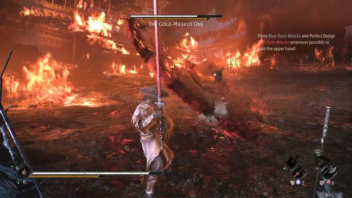 The Gold Mask Boss Attack Three Phantom Blade Zero