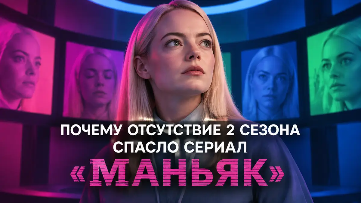 Эмма Стоун в образе главной героини фантастического сериала Маньяк Netflix