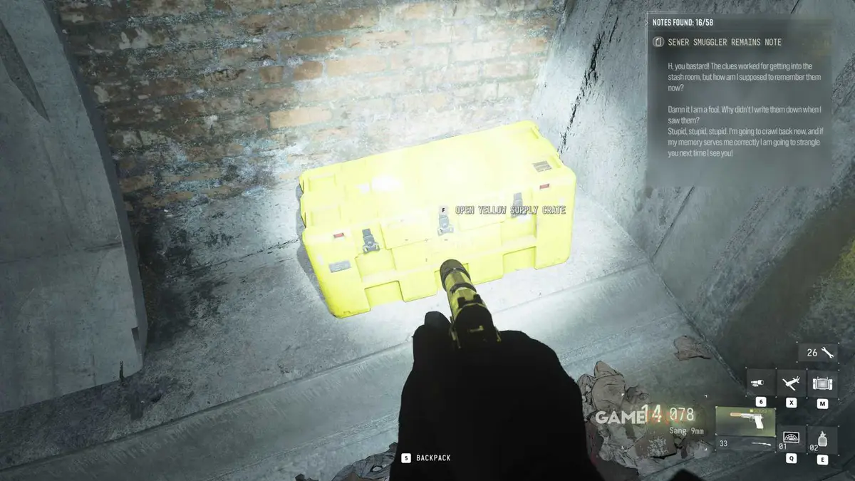 Sewer Yellow Crate - Stranded - Location - Modern Warfare 4 - 3