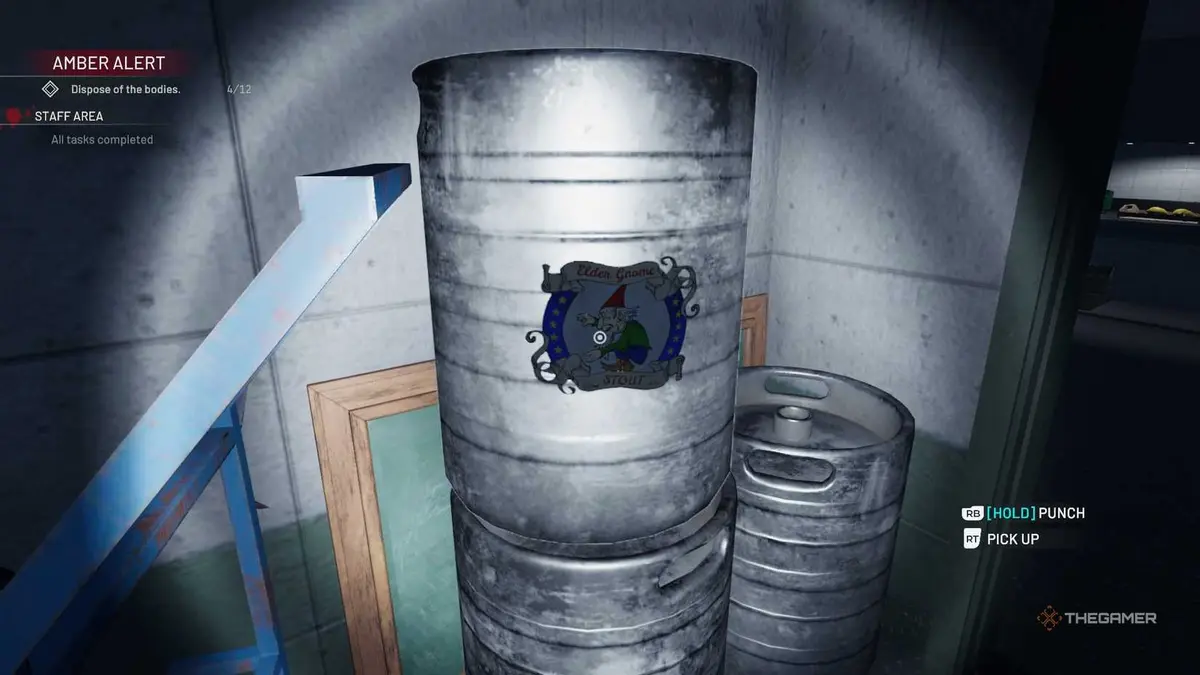 Crime Scene Cleaner barrel of beer.