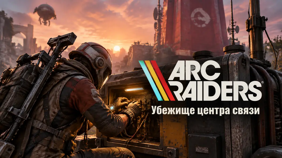 Рейдер ARC Raiders чинит генератор у красной башни в Buried City — квест «Убежище центра связи»