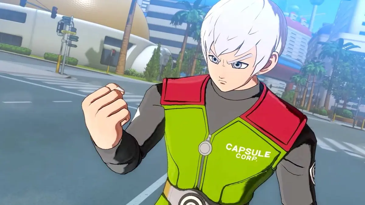 John Dragon Ball looking determined in Xenoverse 3.