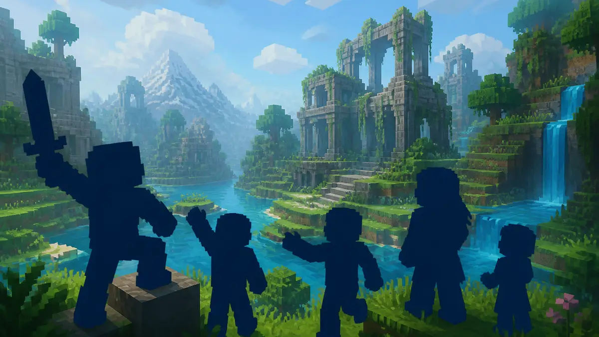 Геймплейный кадр воксельной песочницы Hytale