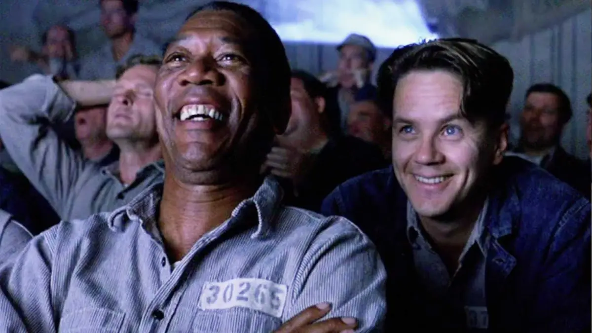 Morgan Freeman and Tim Robbins star in the Stephen King adaptation, The Shawshank Redemption