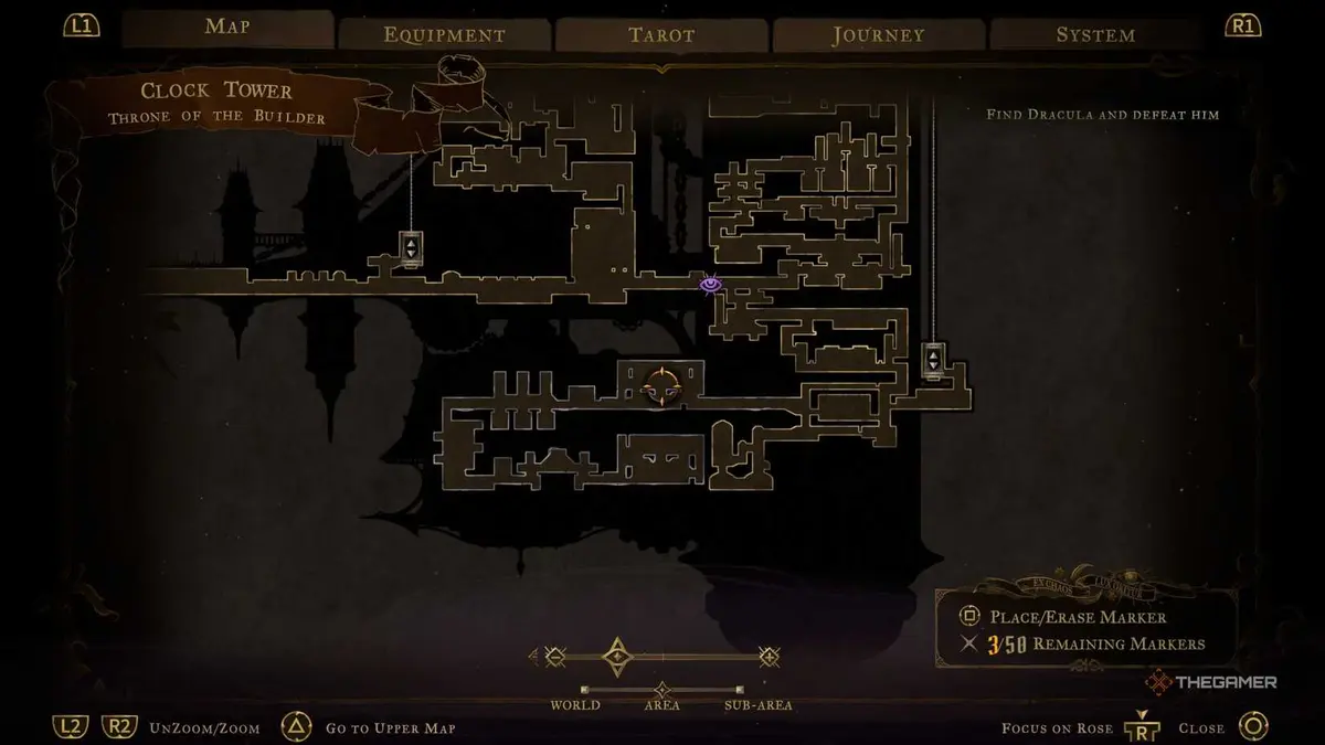 The location of the Fists of Talos weapon in Castlevania Belmont’s Curse.