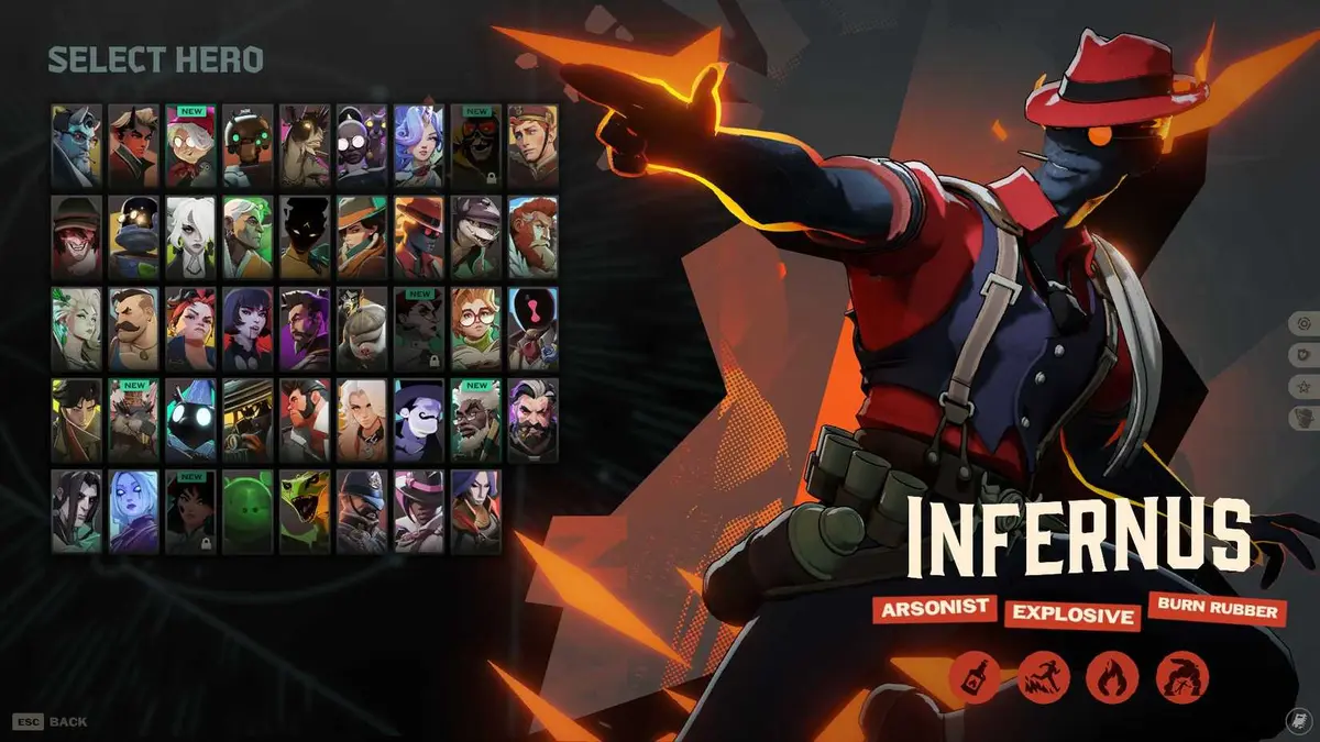 Infernus's Splash Screen in Deadlock