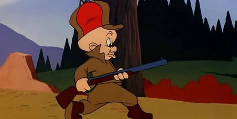 Elmer Fudd sneaking around