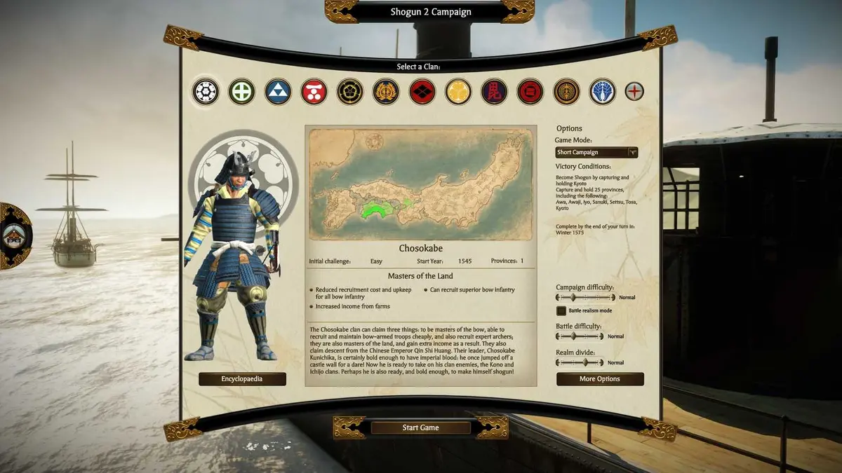 Chosokabe Clan - Shogun 2