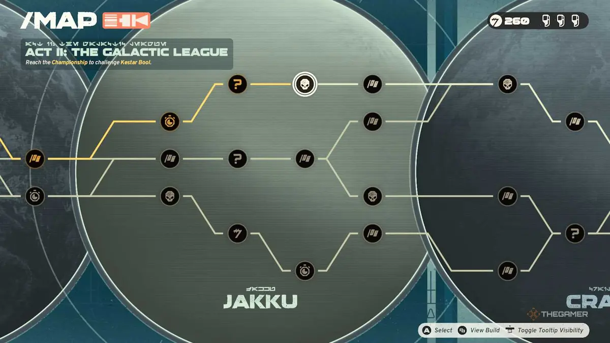 Galactic Racer Tour Map