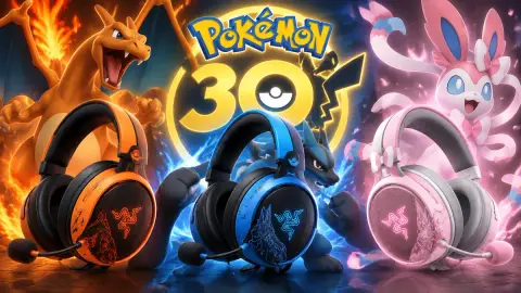Razer выпустила 3 гарнитуры Pokémon к 30-летию франшизы