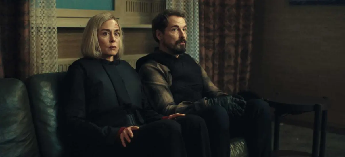 UNFAMILIAR, from left: Susanne Wolff, Felix Kramer, (Season 1, aired Feb. 5, 2026). photo: ©Netflix