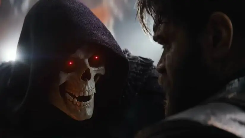 Skeletor making a threat in Masters of the Universe 2026