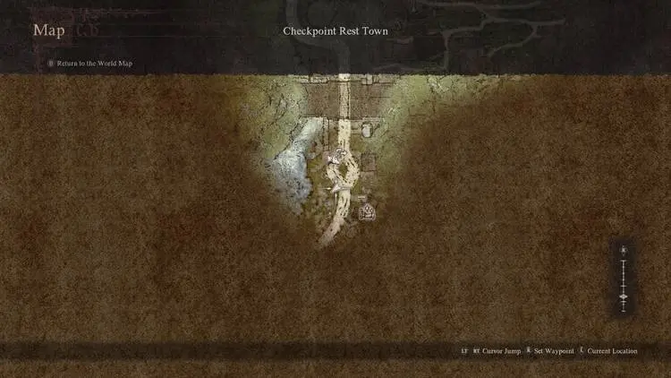 A map picture showing the location of Vergil - Dragon's Dogma 2-1