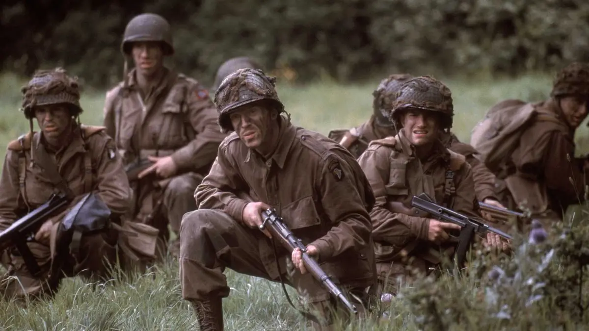 Characters in Band of Brothers are in camoflage